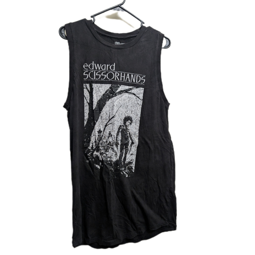 Edward Scissorhands Black Sleeveless Shirt Dress
